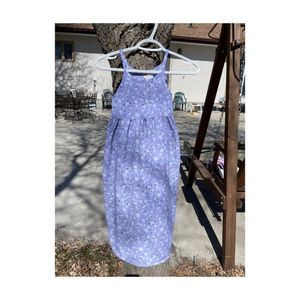 Vtg | 90s Pink Soda Floral Maxi Summer Dress Spaghetti Straps Empire Waist Sz 7